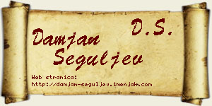 Damjan Šeguljev vizit kartica